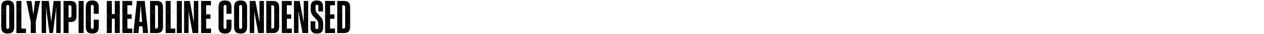 Olympic Headline Condensed
