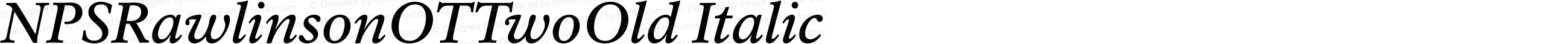 NPS Rawlinson OT Oldstyle Medium Italic