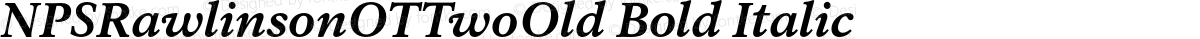 NPSRawlinsonOTTwoOld Bold Italic