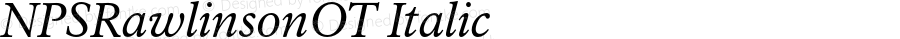 NPSRawlinsonOT Italic