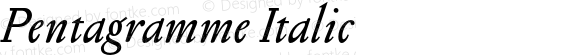 Pentagramme Italic