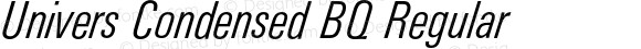 UniversCondensedBQ-LightItalic