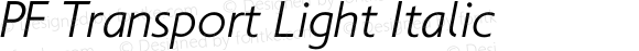 PFTransportLight-Italic