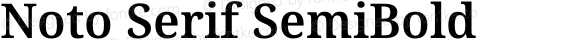 Noto Serif SemiBold