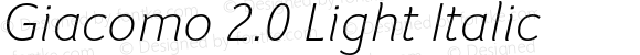 GiacomoTwo-LightItalic