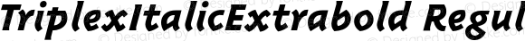 TriplexItalicExtrabold