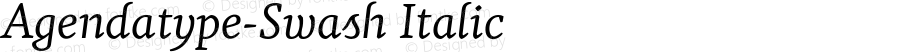 Agendatype-Swash Italic