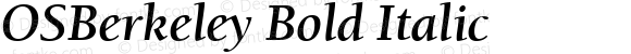 OSBerkeley Bold Italic