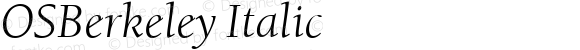OSBerkeley Italic