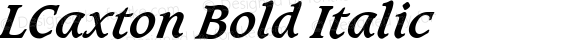 LCaxton Bold Italic