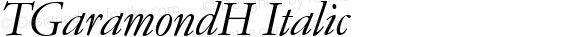 TGaramondH Italic