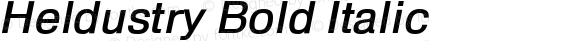 Heldustry Bold Italic