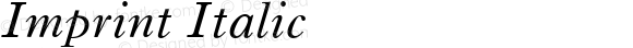 Imprint Italic