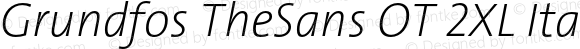 Grundfos TheSans OT 2XL Italic