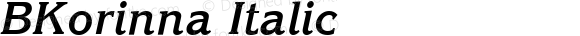 BKorinna Italic