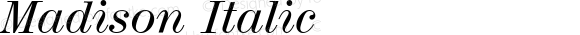 Madison Italic