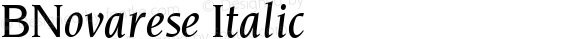 BNovarese Italic