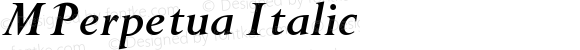 MPerpetua Italic