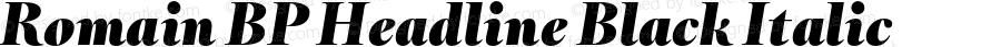 RomainBPHeadlineBlack-Italic