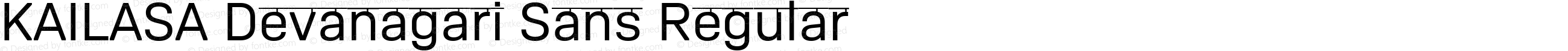 KAILASA Devanagari Sans Regular