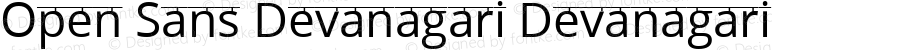 Open Sans Devanagari Devanagari Version 1.10