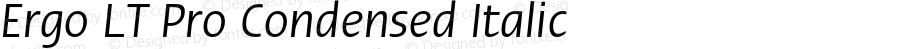 Ergo LT Pro Condensed Italic