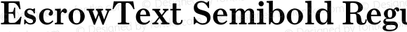 EscrowText Semibold Regular