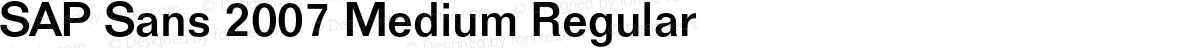SAP Sans 2007 Medium Regular