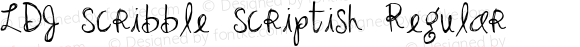 LDJ Scribble Scriptish Regular