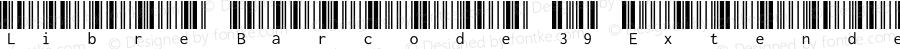 Libre Barcode 39 Extended Text Regular