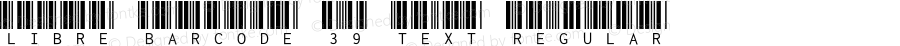 Libre Barcode 39 Text Regular