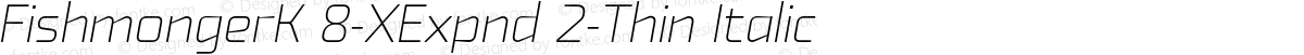 FishmongerK 8-XExpnd 2-Thin Italic