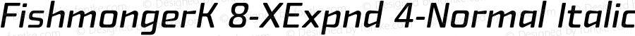 FishmongerK 8-XExpnd 4-Normal Italic Version 1.1 | By Tomas Brousil, Suitcase 2003 | Converted and renamed at home