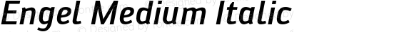 Engel Medium Italic