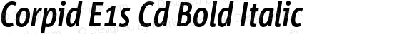 Corpid E1s Cd Bold Italic