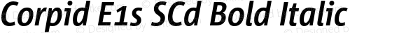 Corpid E1s SCd Bold Italic