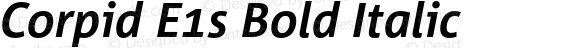 Corpid E1s Bold Italic