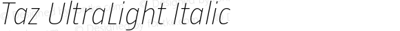 Taz-UltraLightItalic