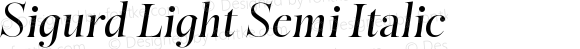 Sigurd Light Semi Italic