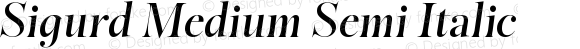 Sigurd Medium Semi Italic