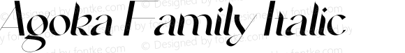 Agoka Family Italic