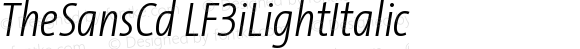 TheSansCd LF3i Light Italic