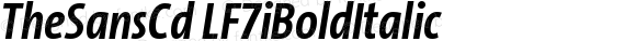 TheSansCd LF7i Bold Italic