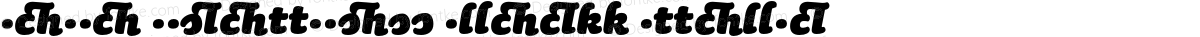 Sauna Ligatures Black Italic