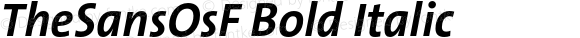 TheSansOsF Bold Italic