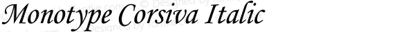 Monotype Corsiva Italic