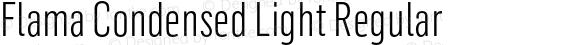 Flama Condensed Light Regular