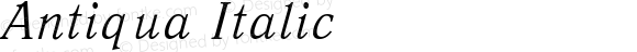 Antiqua Italic Converted from t:\ANT46___.TF1 by ALLTYPE