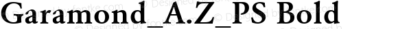 Garamond_A.Z_PS Bold