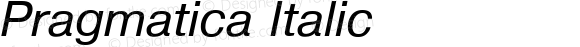 Pragmatica Italic:001.001